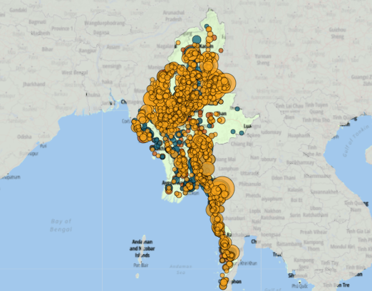 Map - Myanmar Conflict Watchlist 2024 Thumbnail